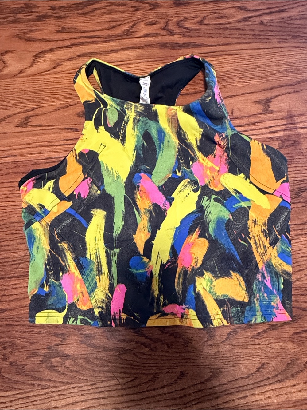 lululemon athletica Multicolor Brushstroke High-Neck Crop Top